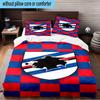 3-teiliges Sam-pdoria Team-Emblem Bettwäsche-Set, Enthält 1 Bettbezug und 2 Kissenbezüge, Perfekt für Schlafzimmer, Wohnheim, Weihnachtsgeschenk für Fans