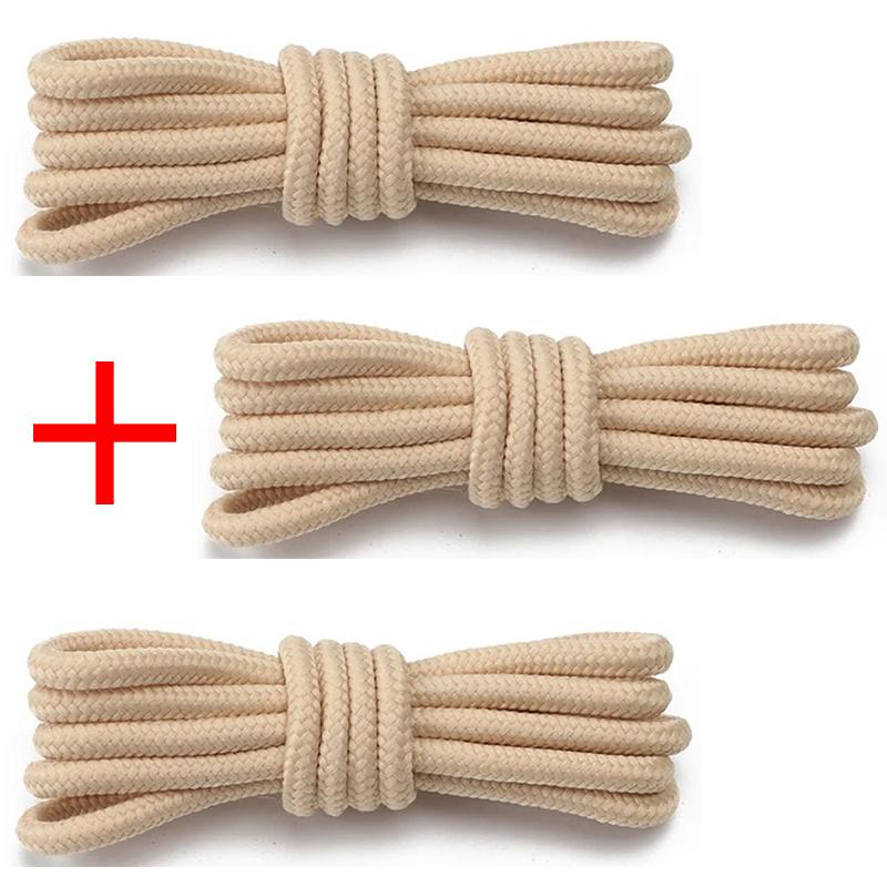 New Durable Unisex Outdoor Sports Laces Solid-Color Round Shoelaces High-quality Shoelace for Sneakers and Boots 1Pair/3Pair