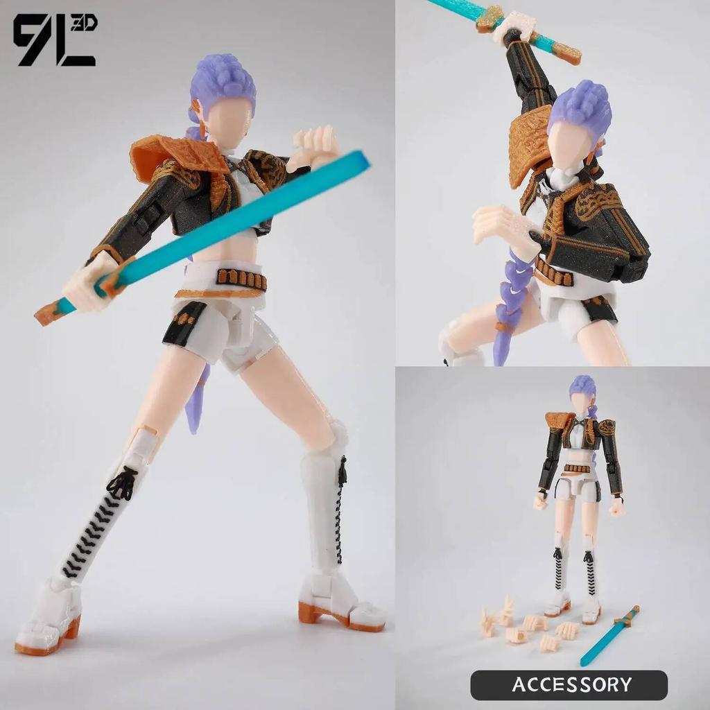 9L3D Invincible Slayer Daryl Dixon Lucky13 Action Figure Dummy13 Multi-Jointed Collectible Model Toys Titan13 Birthday Gifts T13
