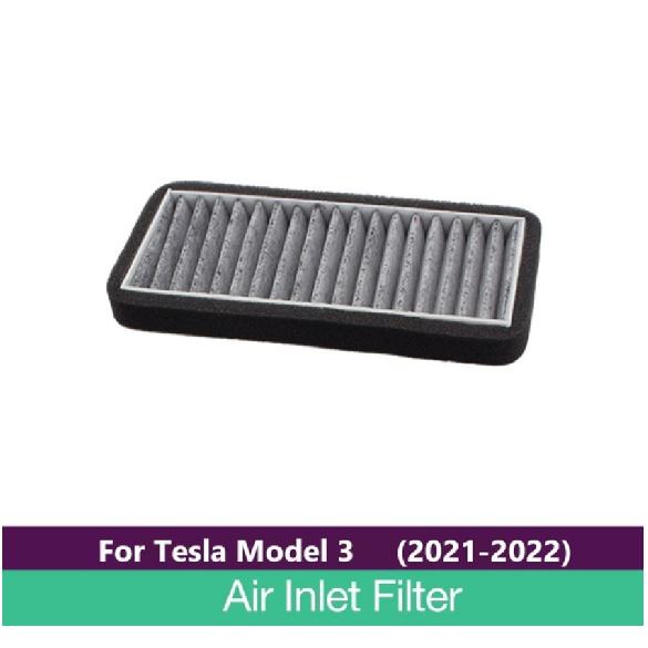 For Tesla Model 3 2021 2022 Car Intake Air Filter Melt Blown Fabric Flow Vent Cover Trim Dust Prevention Intake Cover