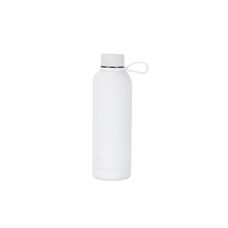 Edelstahl USA Stil Kleine Öffnung Flasche Outdoor Sport Tragbar Thermosbecher Hebering Wasserflasche