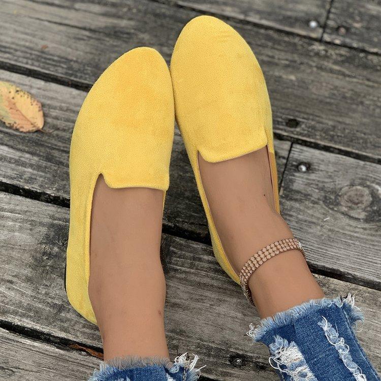 Large Size Single Shoes Women's Summer European and American Flat-bottomed One-step Peas Shoes
