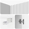 Cabinet Set 2 Pcs High Gloss White Particleboard