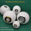 Milky White Glass Ball Pendant Light with E27 Metal Screw for Living Room Ceiling