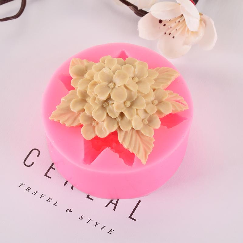 Lily Lilac Rose Fondant Silicone Mold for Cake Decorating and DIY Chocolate Baking