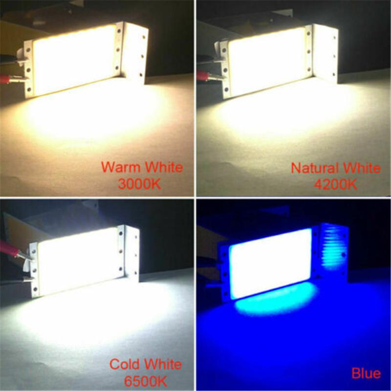 94x50mm Rectangular Uniform Cob Led Panel  Light 12-14v 20 Ultra Bright Strip Lamp Board