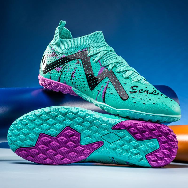 Xiyin high-top football shoes men's lawn spikes broken nails student game sports shoes