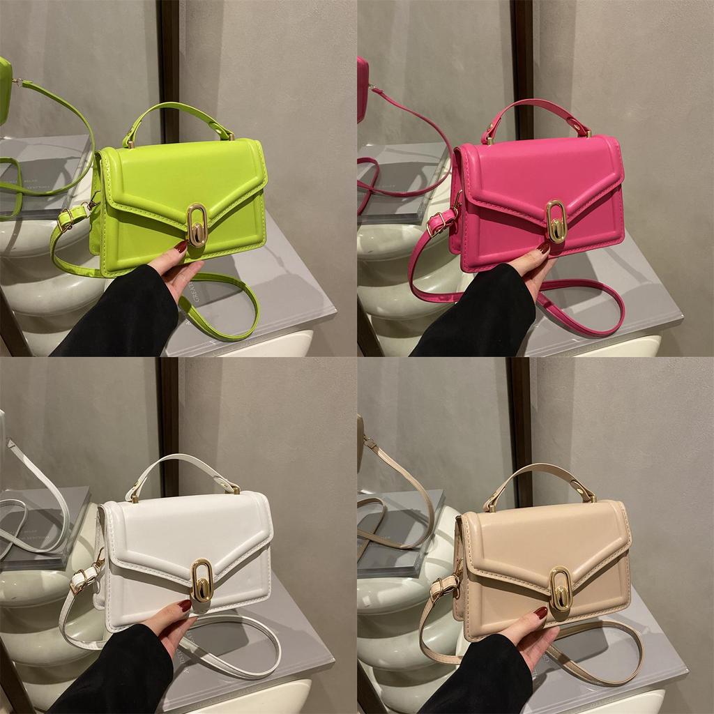 Pu Small Square Shoulder Bag With Magnetic Closure For Casual Daily Use