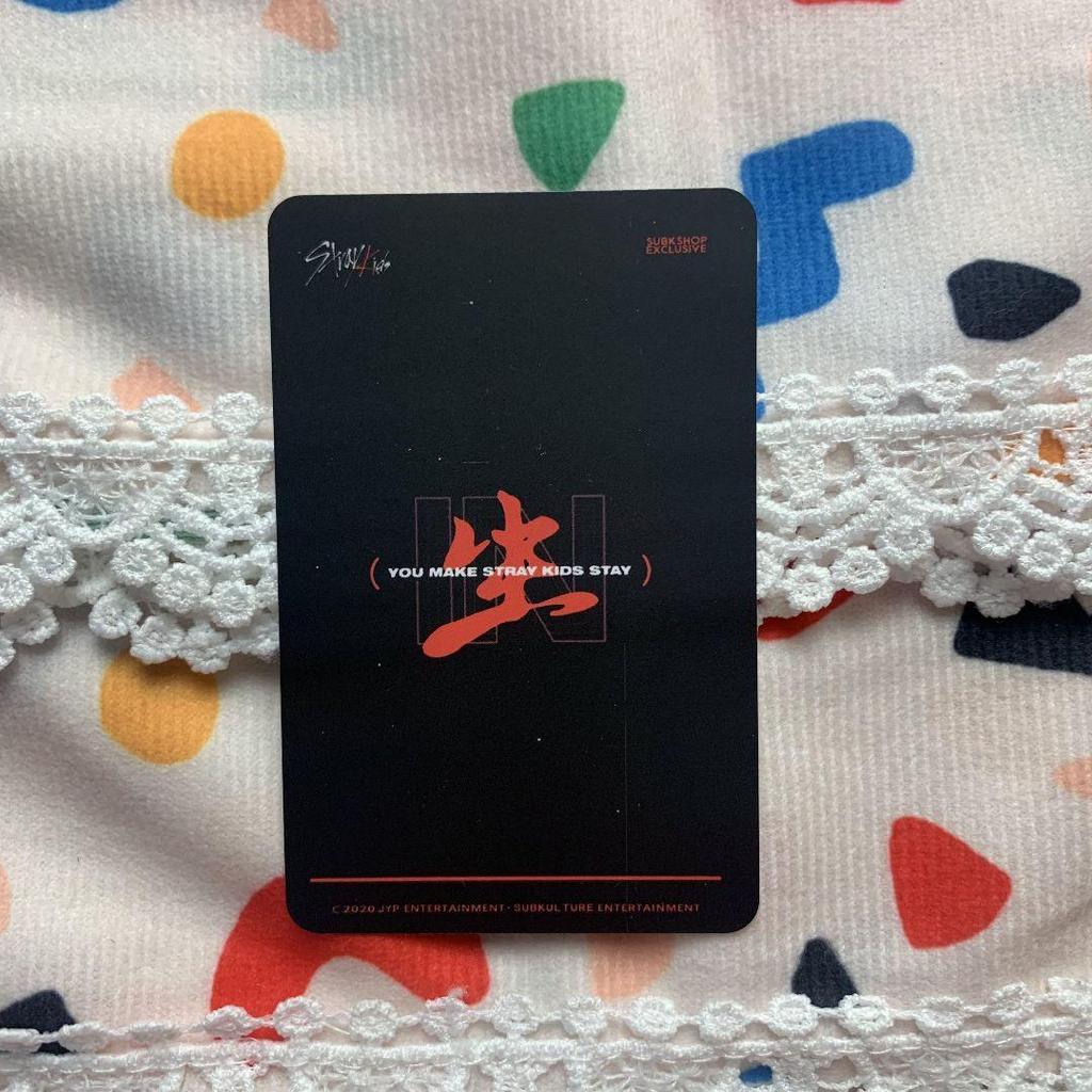 [USED] StrayKids Reno in Live Bonus Stray Kids subk shop trading card