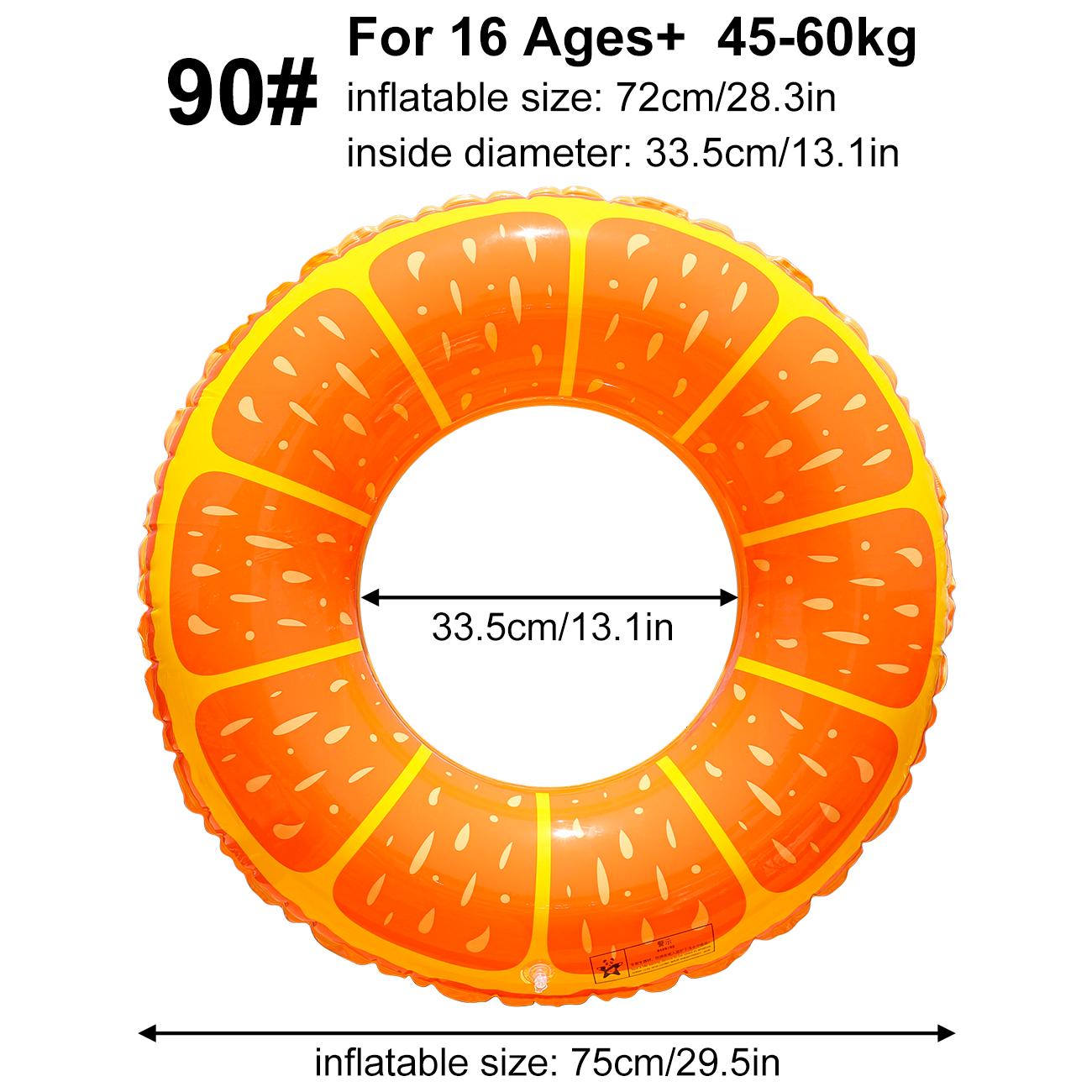 1PC Inflatable Swimming Pool Floating Ring Fruit Tubular Ring, Fruit Swim Tubes, Swimming Pool Floating, Beach Swimming Party.