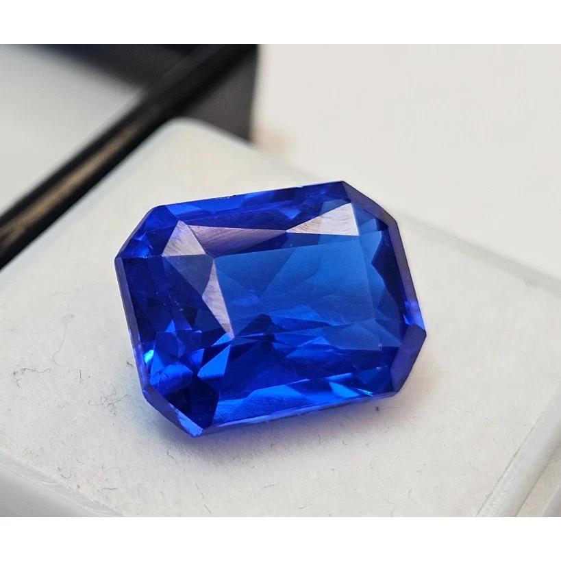 Certified Natural Blue Sapphire Emerald Cut 10+ Ct Stunning Loose Gemstone