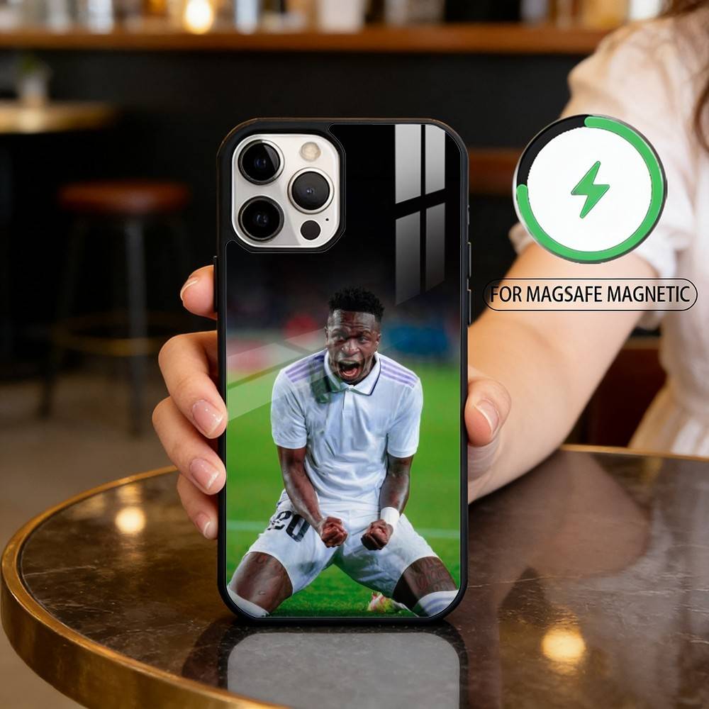 

V-Vinicius J-Junior Magnetic For Magsafe Wireless Charging Phone Case For iPhone17,16,15,14,13,12,11 Plus,Pro Max iPhone14PRO