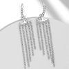 High-End 925 Silver Needle Rhinestone Tassel Earrings for Women - Unique Gold & Silver Design