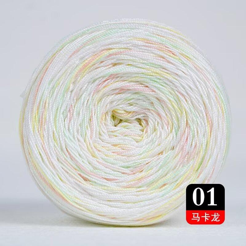 No. 6 Lace Short Section Dyed Cake Ball Fancy Gradual Change Line Summer Handwoven Diy Shawl Short Sleeve Crochet Line