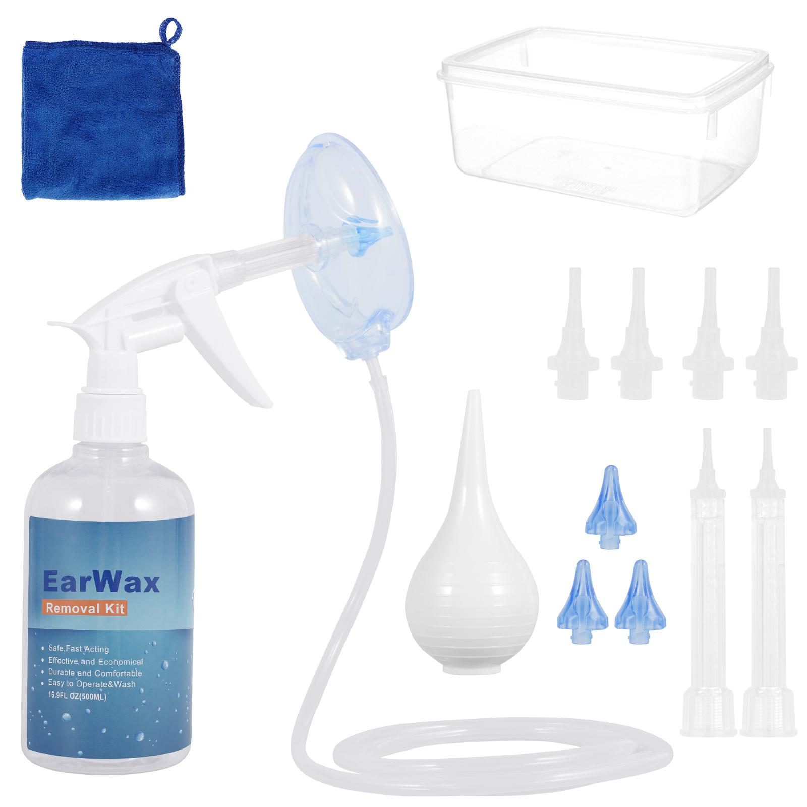

Ear Wax Removal Tool Kit Reusable Ear Wax Remover Complete Easy Safe Ear Cleaner Tool Effective Home Ear Wash Bottle System Tool