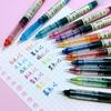 12-Color Refillable Rollerball Pens, 0.5mm Needle Tip for Journaling, Doodling & Cards