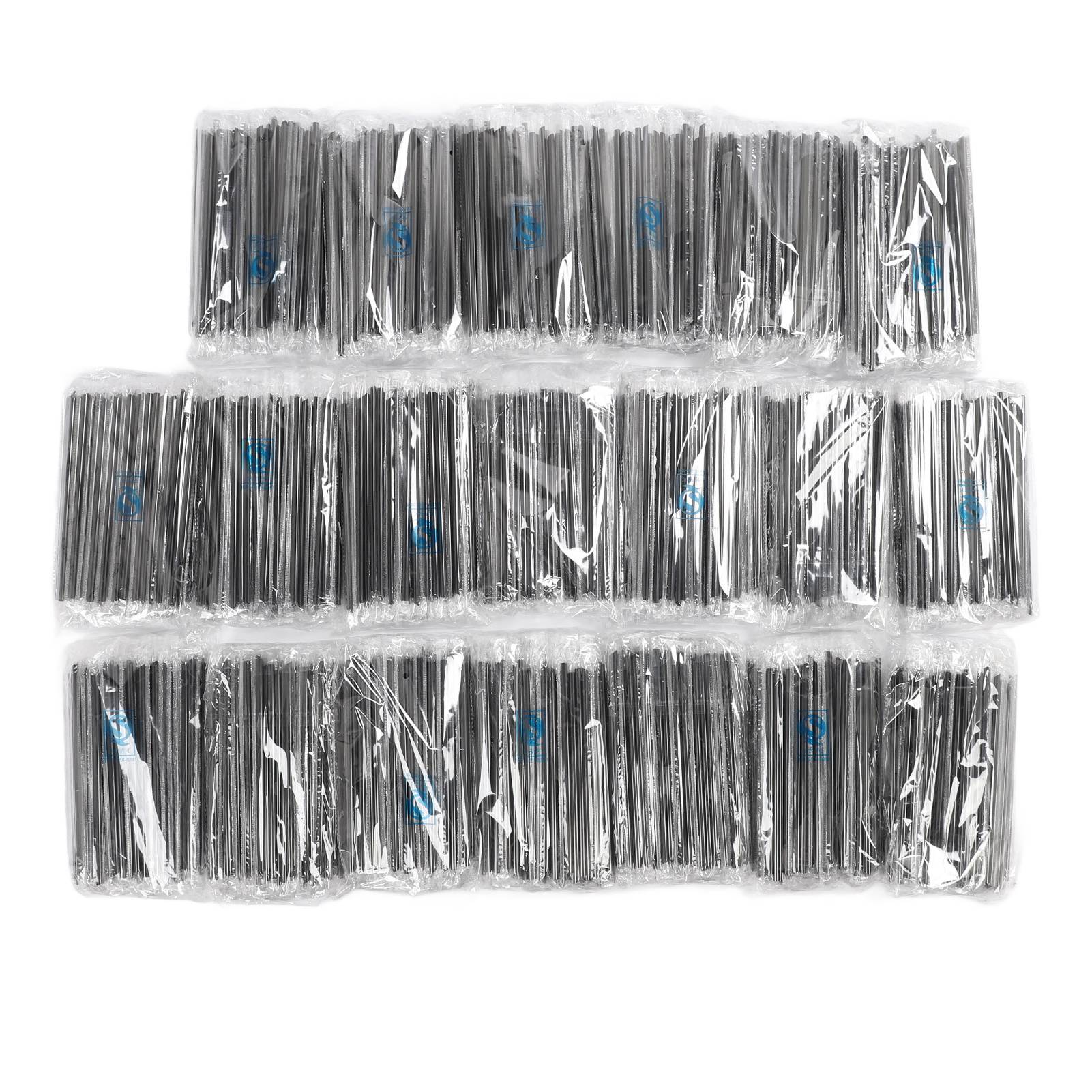 

2000PCS Disposable Straws Set Plastic Straight Thin Drinking Straws for Home Party Milk Tea Juice чёрный