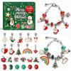 Weihnachts-Adventskalender Schmuckherstellungs-Set Mit Mehreren Thematischen Anhängern Für DIY Armbänder Und Halsketten Für Mädchen Weihnachtsgeschenke