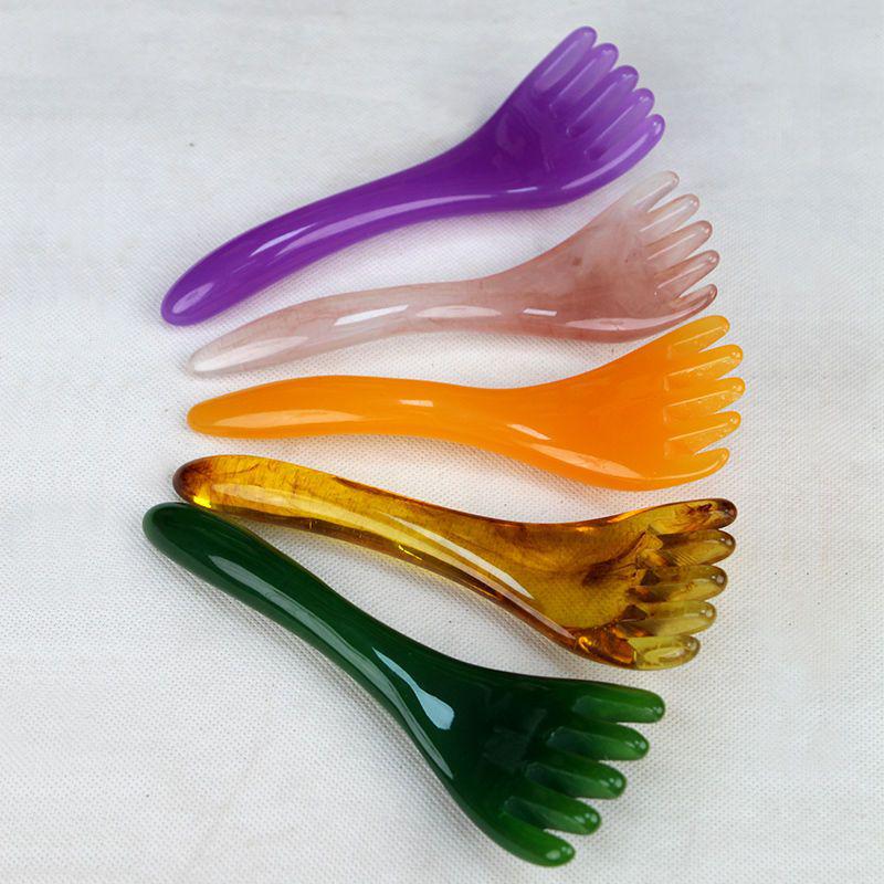 Five-Claw Resin Scalp Massager Comb