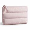 Fashion Puffy Cosmetic Pouch Zipper Closure Padded Small Makeup Bag Portable Ultralight Travel Storage Bag