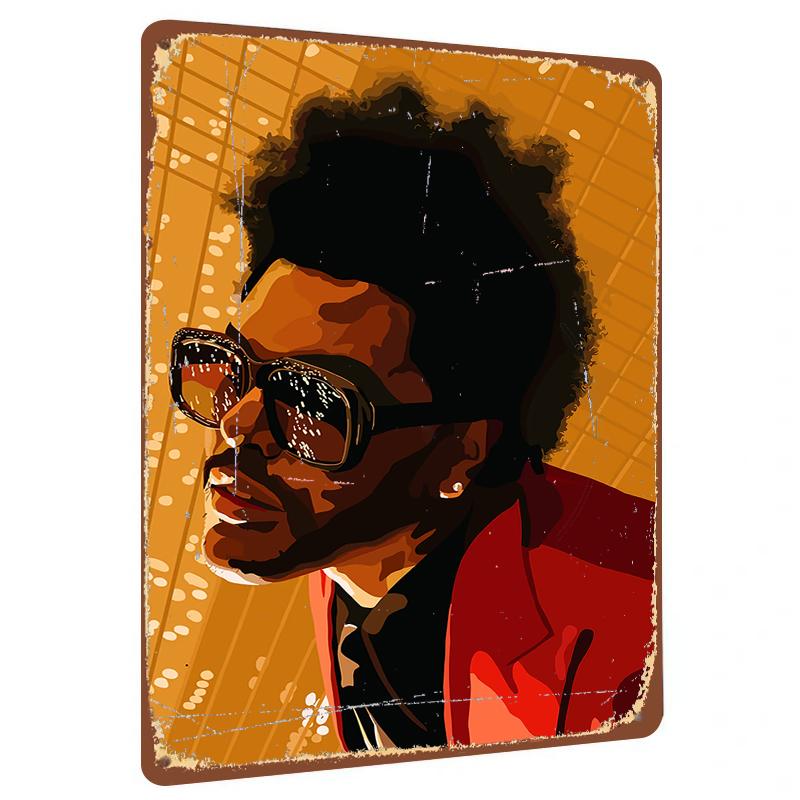 

Vintage Style Portrait Custom Metal Tin Sign Home Wall Decor Art Hanging Painting 20x30cm（7.8x11.8inch）