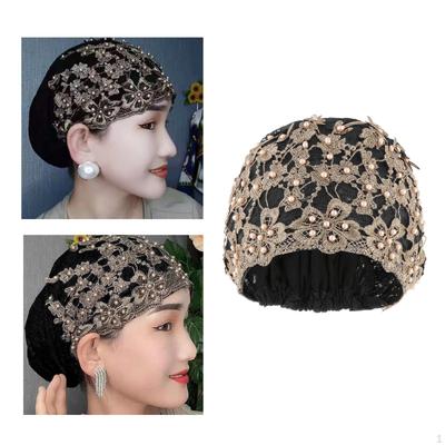 Women Lace Beanie Breathable Outdoor Jacquard Cancer Chemo Hat Comfortable Woman Headwear Headscarf
