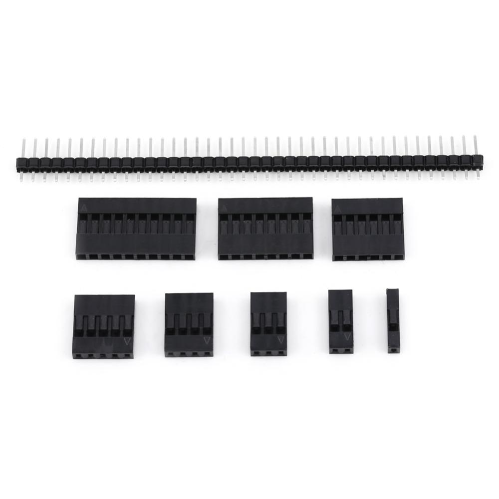 1450PCS 2.54mm Pitch Pin Connector Kit Male Female Pin Practical Jumper Wire Set Electronics Prototyping Kit DIY Electronics