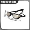 Swim Goggles Anti Fog Portable Pool for Swimming Outdoor Diving black and golden