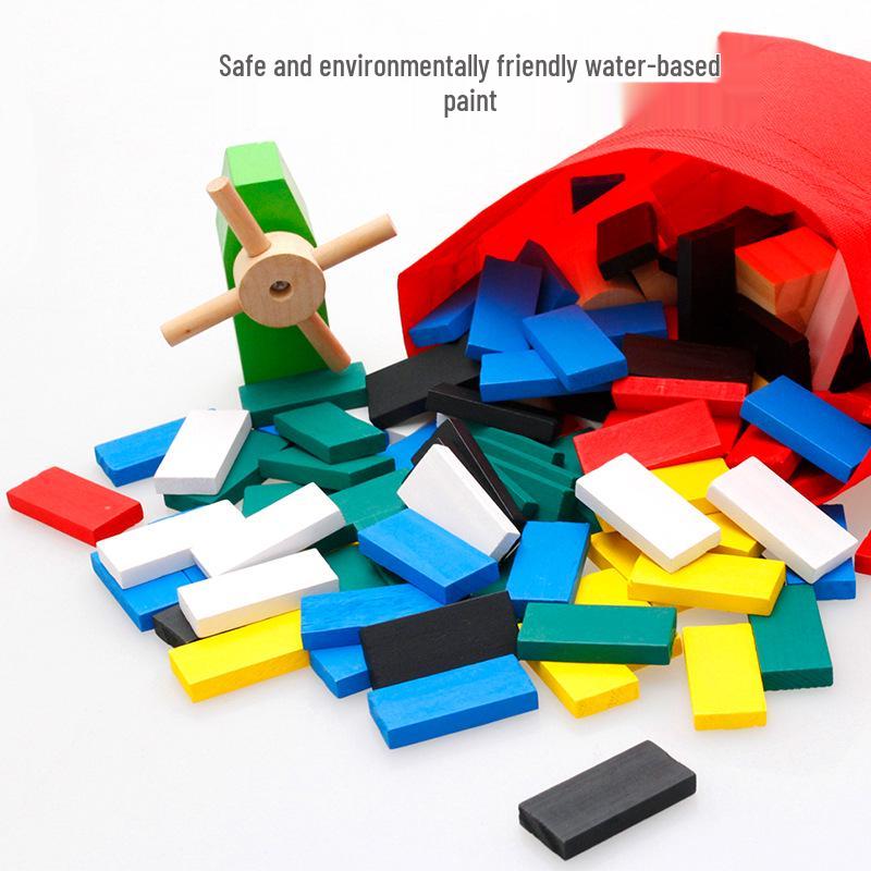 Wooden Domino Set: 1000-Piece Children's Educational Building Blocks