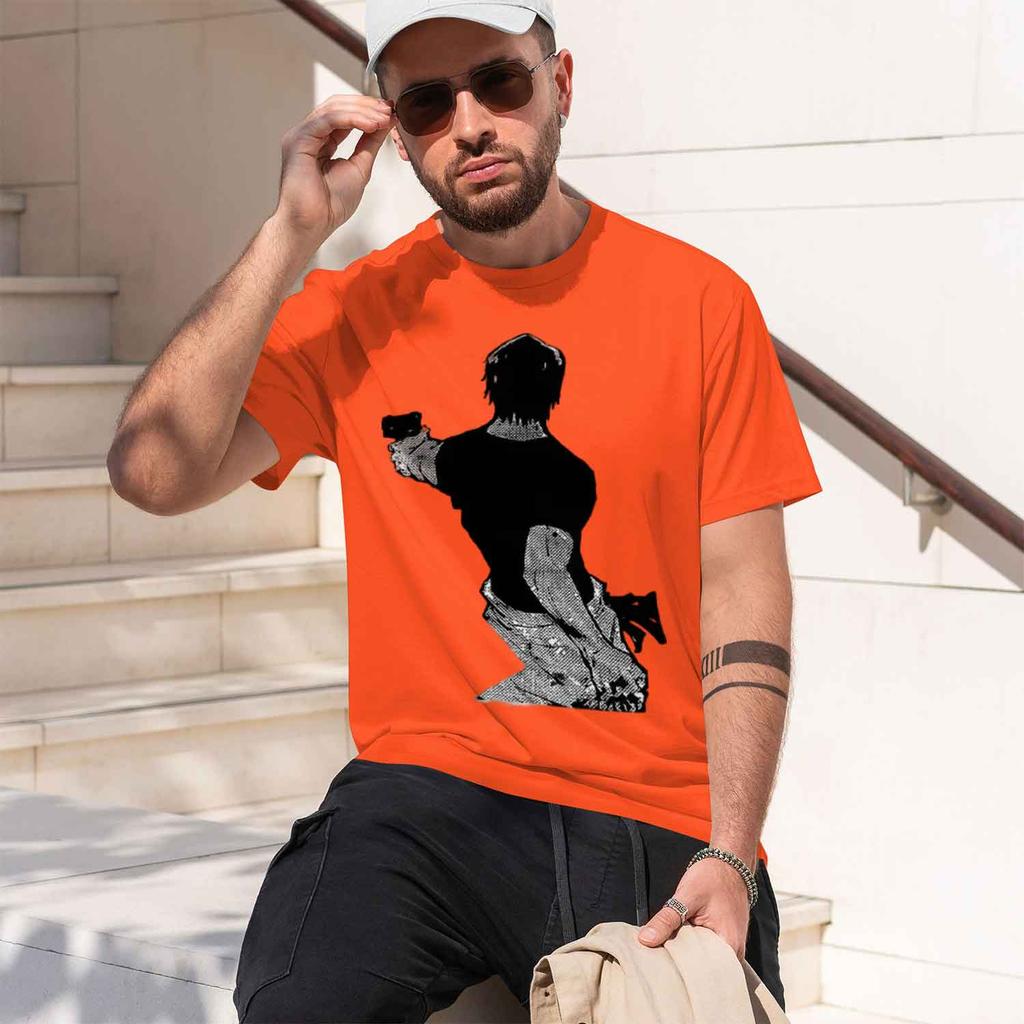 2026 New Unisex Japanese Anime Game Tee Breathable Cotton Casual Daily Allseason Tshirt
