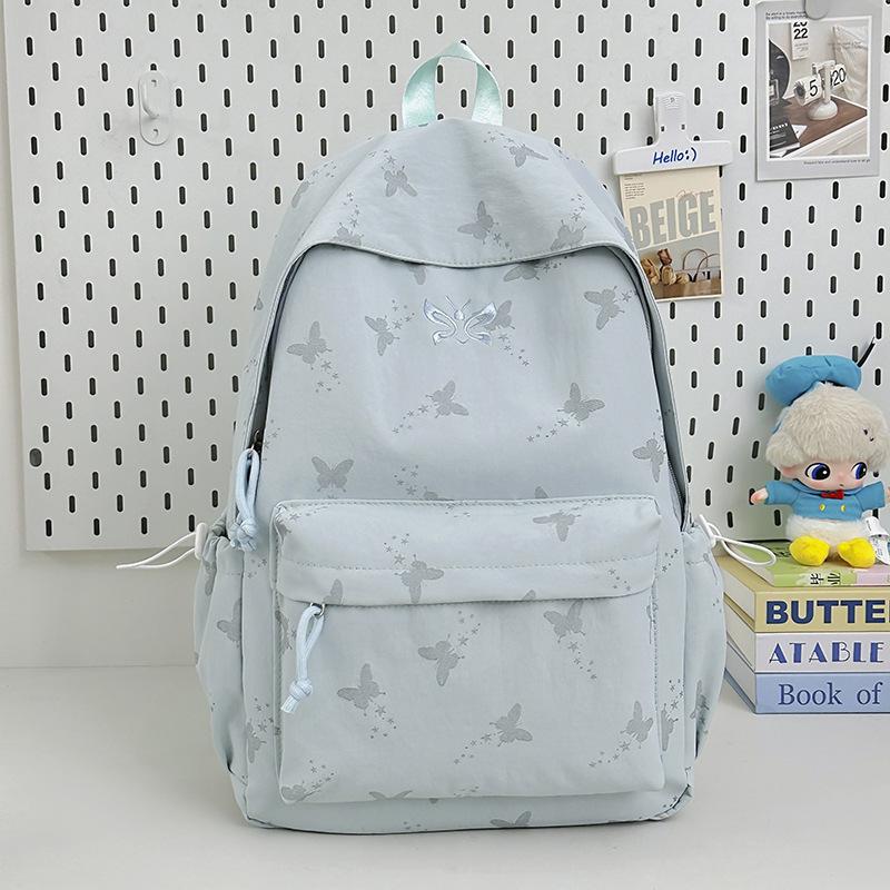 Schoolbag Korean Ins College Wind Star Backpack Large Capacity Junior High School Student School Bag Casual Lightweight Computer Backpack