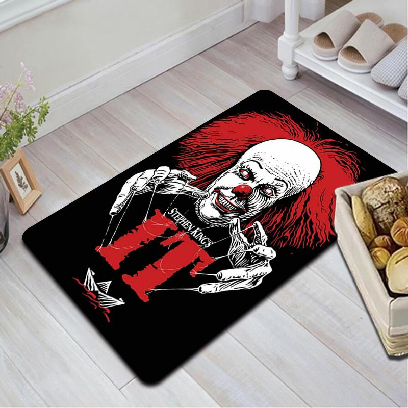 Horror Evil Clown Rug Floor Mat for Living Room or Bedroom Soft and Comfortable Carpet a Gift for Birthday and Holiday.SFF0917383