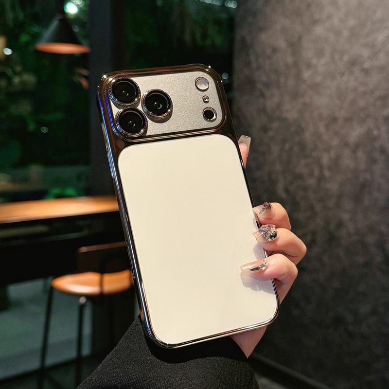 Ultra-Thin Electroplated Matte Anti-Drop Case for iPhone 17 Pro Max & Huawei P80 iPhone 15 Pro Max белый