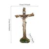 Crucifix Figurines Religious Statues Christian Ornament Holy Catholic Crafts for Christmas Easter Home Decoration