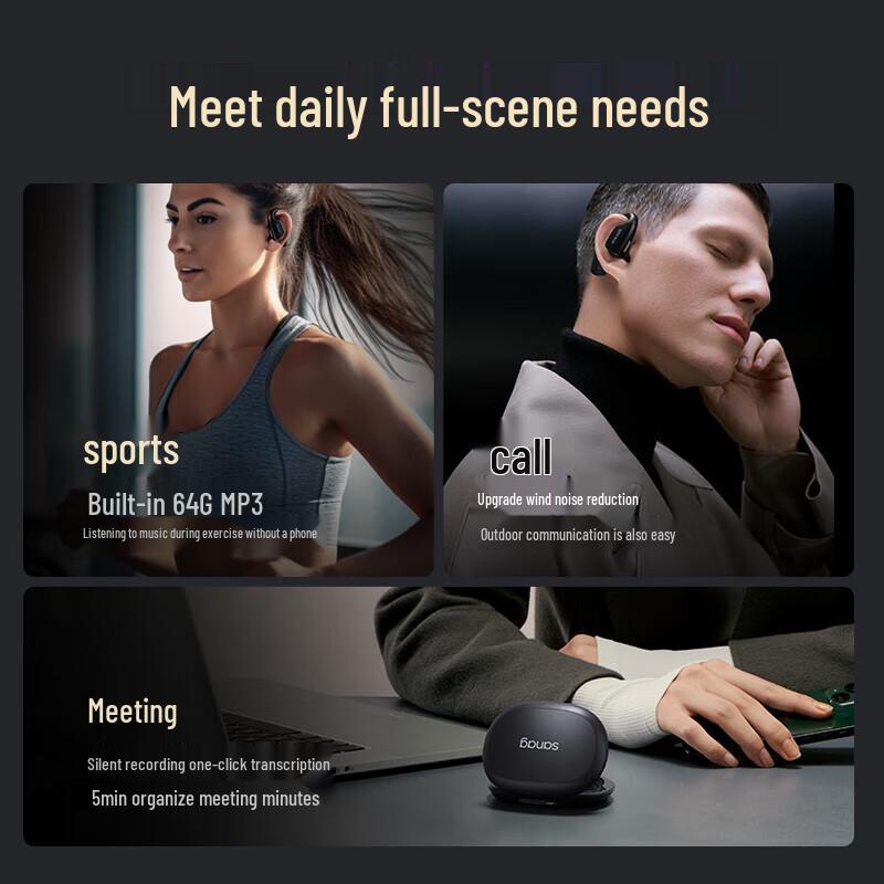 SANAG Z90 Pro Bluetooth Ear-hook Sports Headphones