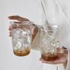 American Latte Coffee Cup Glass Transparent Juice Milk Cup Drinkware Cold Coffee Cup Cocktail Cup