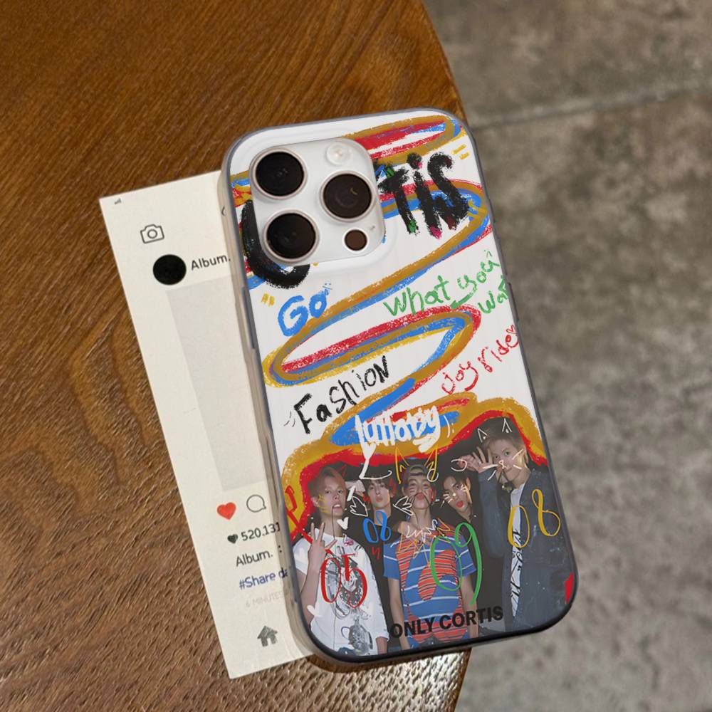 Kpop Music C-CORTIS Phone Case for iPhone 17 16 15 14 13 12 11 Corrugated Frosted Soft Cover Anti-Slip