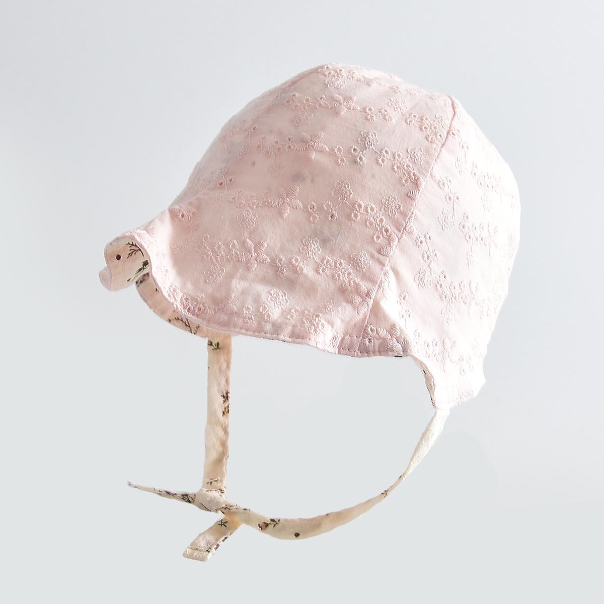 

Reversible Floral Baby Sun Hat - Soft Brimmed, Windproof, and Cute for Outdoor Use 44-46cm Hat Circumference светло-розовый