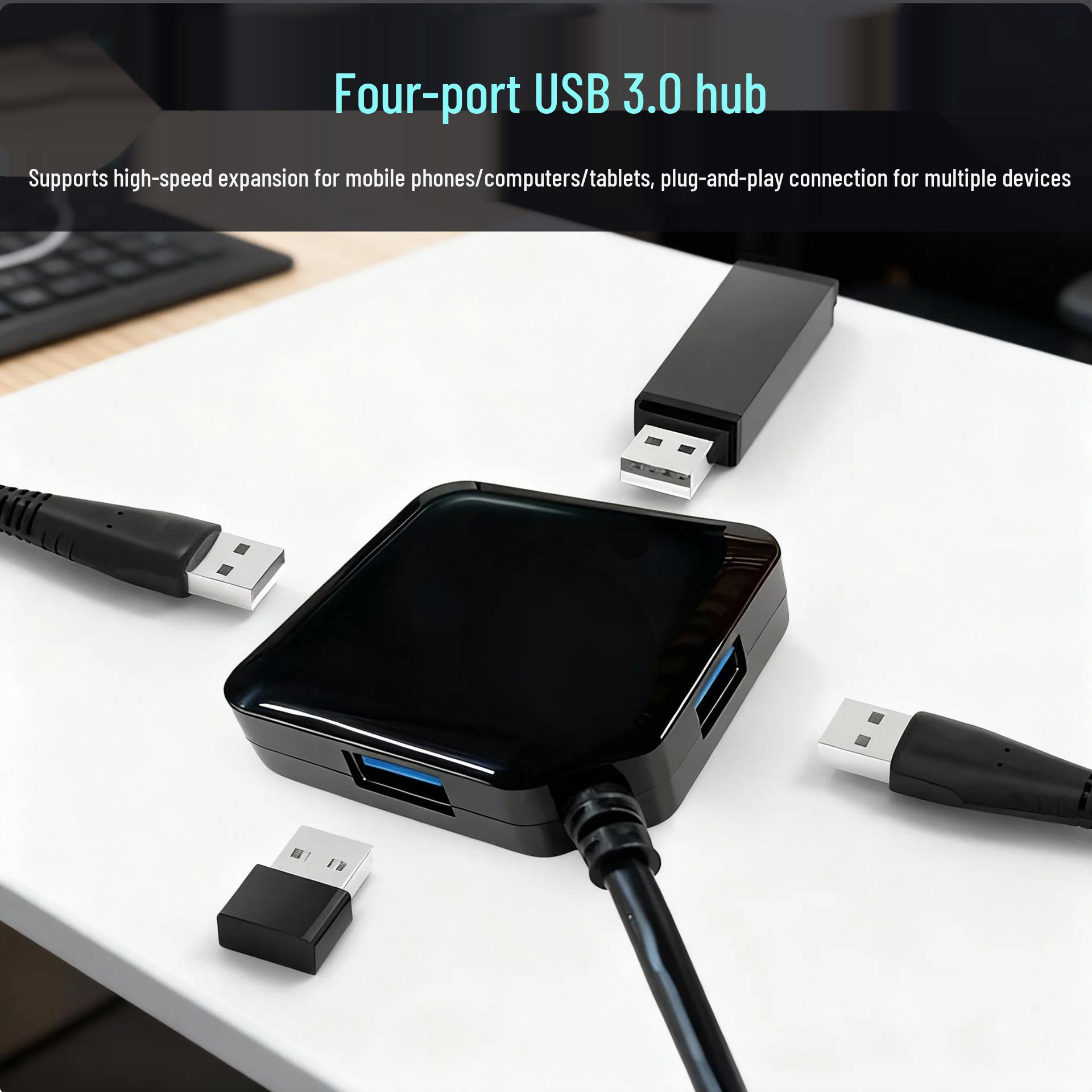 

4-in-1 Universal Portable USB Hub and Car Extension for Tablets and Phones