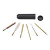 7 Pcs Pocket Size Cleaning Kit with Detachable Brass Rod Hand Gun Rod Brush Lightweight for Outdoors Indoors Adults Cleaning Use