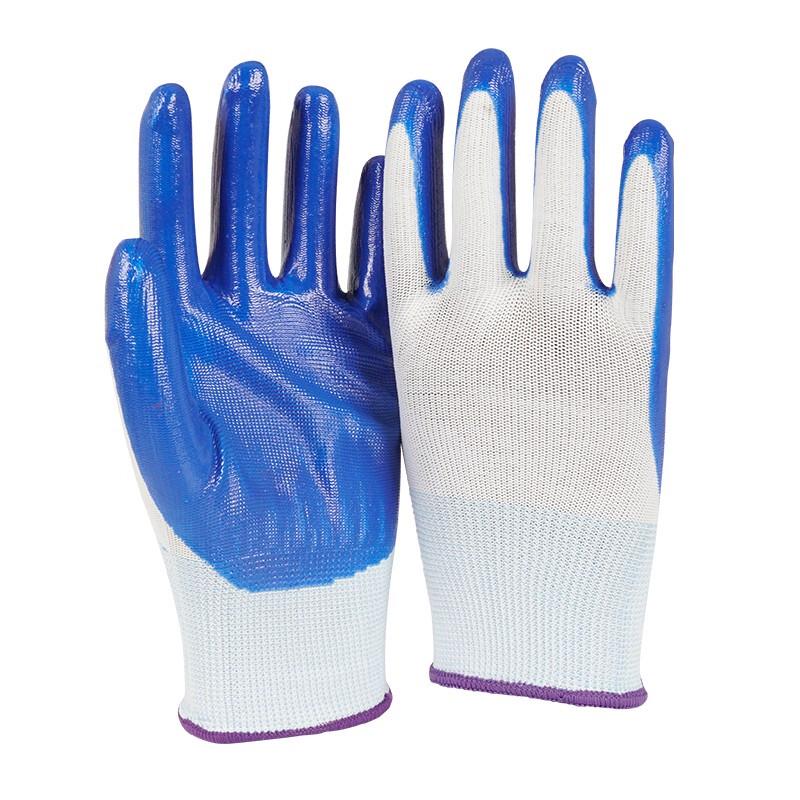Dayang 057 Nitrile Palm-Dipped Work Gloves, 12 Pairs