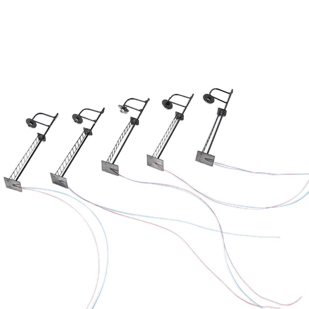5-Pcs N Gauge Yard Lights Model Lamp Posts Scenery Lamps And Resistors For DIY Landscapes For Create A Natural Look