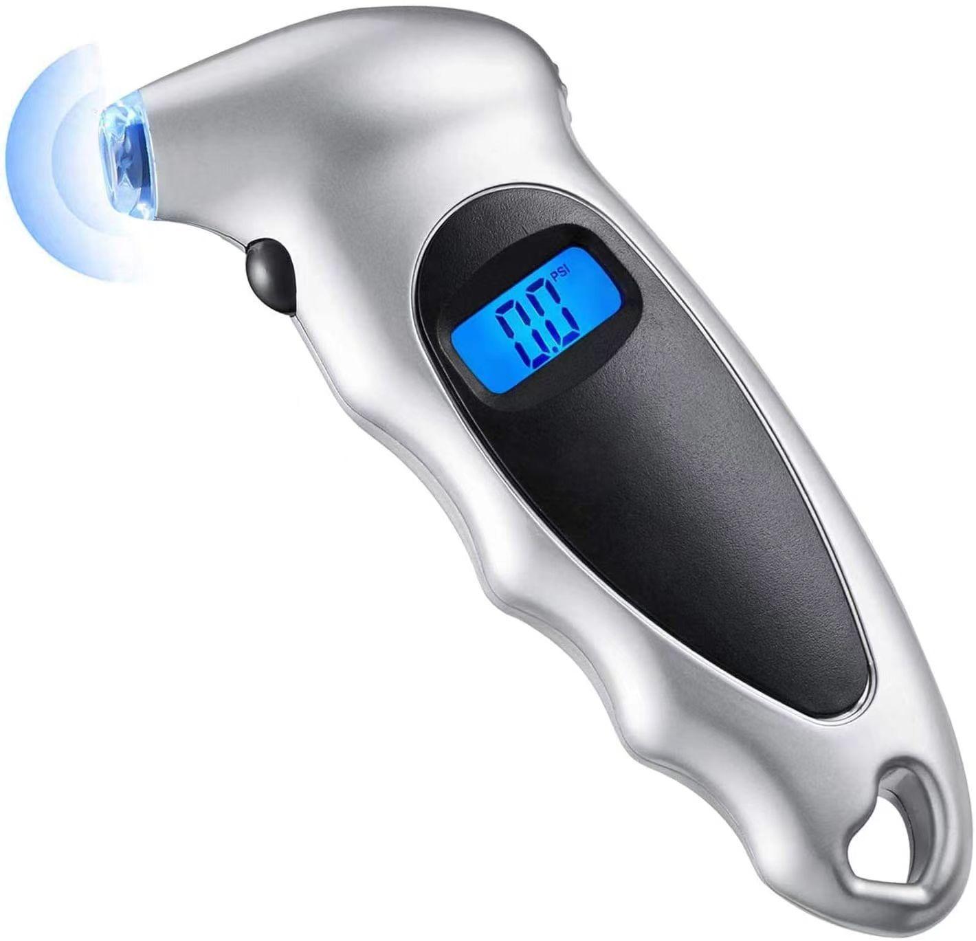 

1pc High Precision Electronic Digital Tire Pressure Gauge Automobile Tire Tire Pressure Detector срібний
