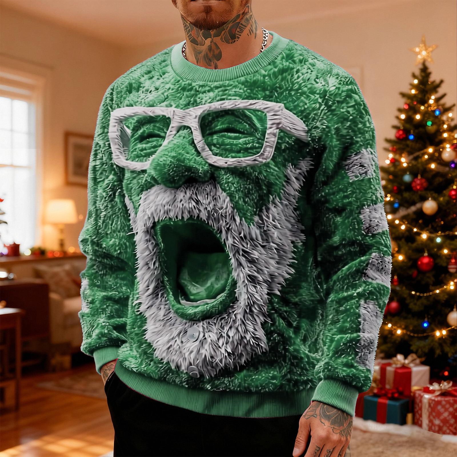 Men s Cross-Border Casual Hooded Flannel Sweatshirt 3XL