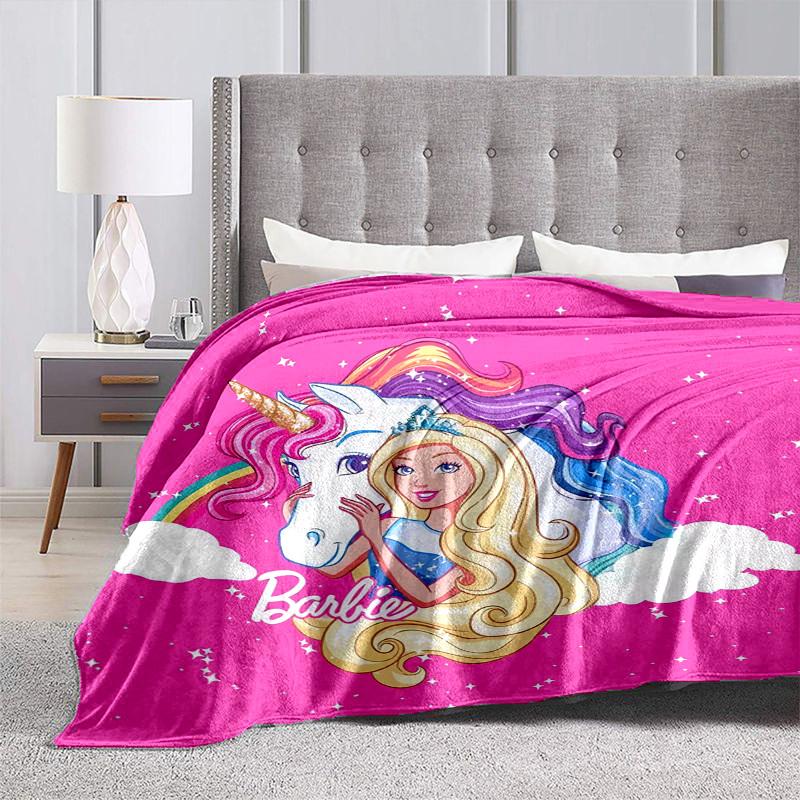 1pc Unicorn Princess Adventure Cartoon Blanket,Portable Throw for Travel & Camping, All Season Cozy Blanket,Ideal Gift
