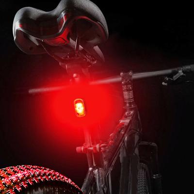 Bike Tail Light LED Bicycle Rear Light High Brightness Waterproof Easy Installation Compact Bike Warning Tail Light