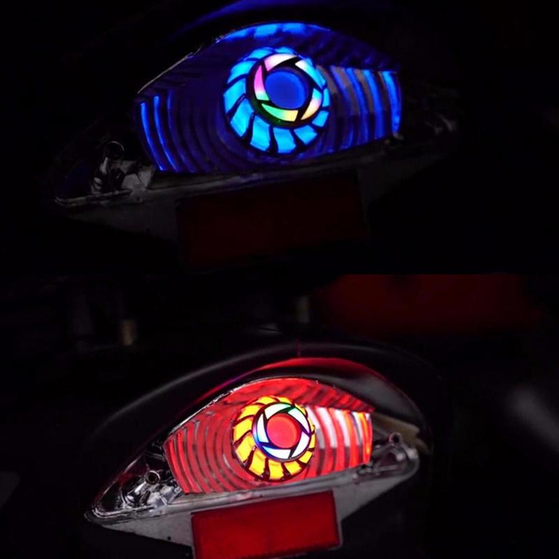 Motorcycle Lights Bike Brake Light Multi-functions Modification Colorful Lighting For Street Bike Scooter Motocross Accessories