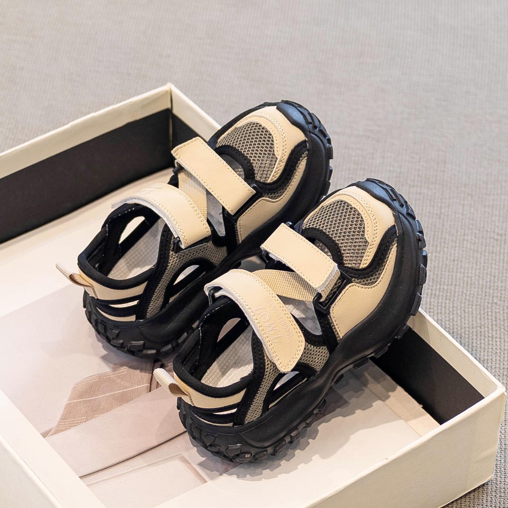 

Сандалии для девочек лето 2025 новые детские спортивные туфли женские туфли-сокровища дышащие сетчатые туфли для маленькой девочки летняя сетка 37 inner length 23cm чёрный