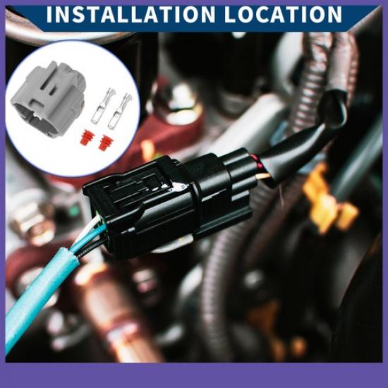 2 Pin Oxygen Sensor Connector Plug Female Terminal Set  for Honda Accord