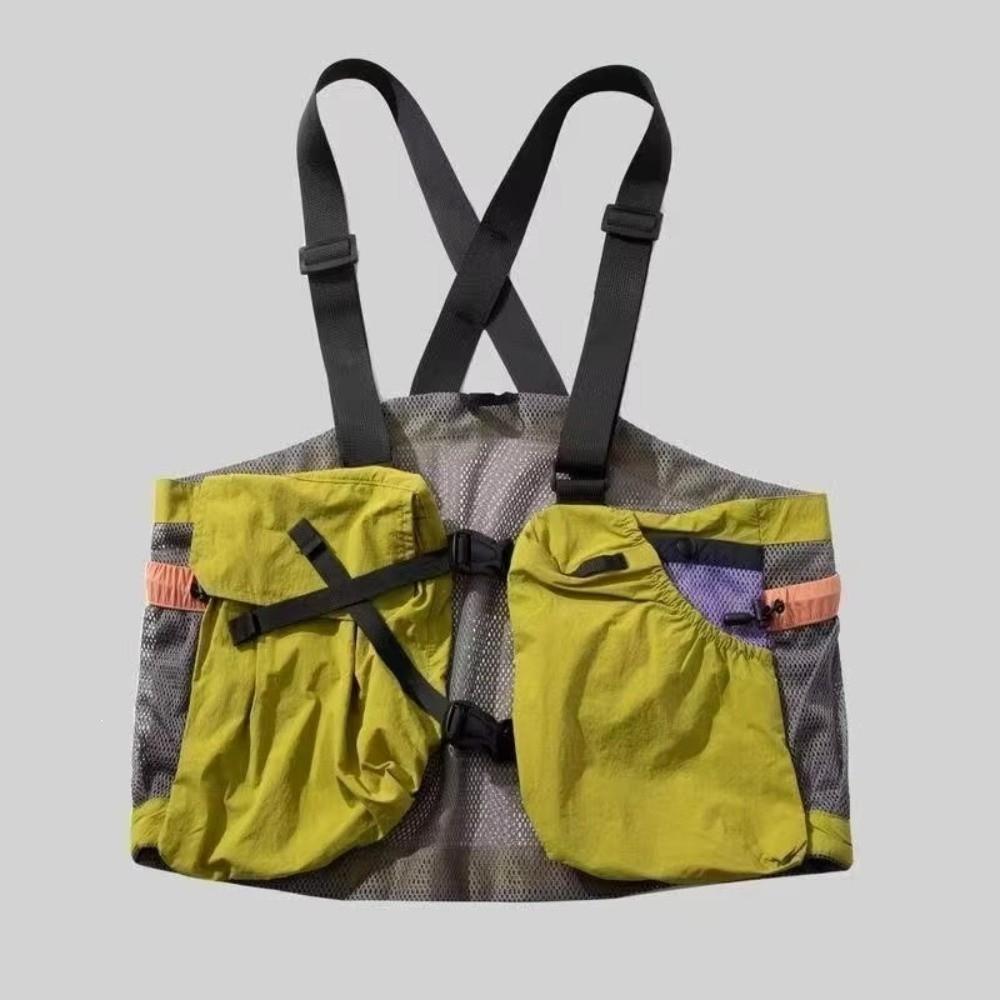 Oxford Cloth Running Hydration Vest Mesh Material Multi-Pocket Vest Breathable Mesh Vest Travel